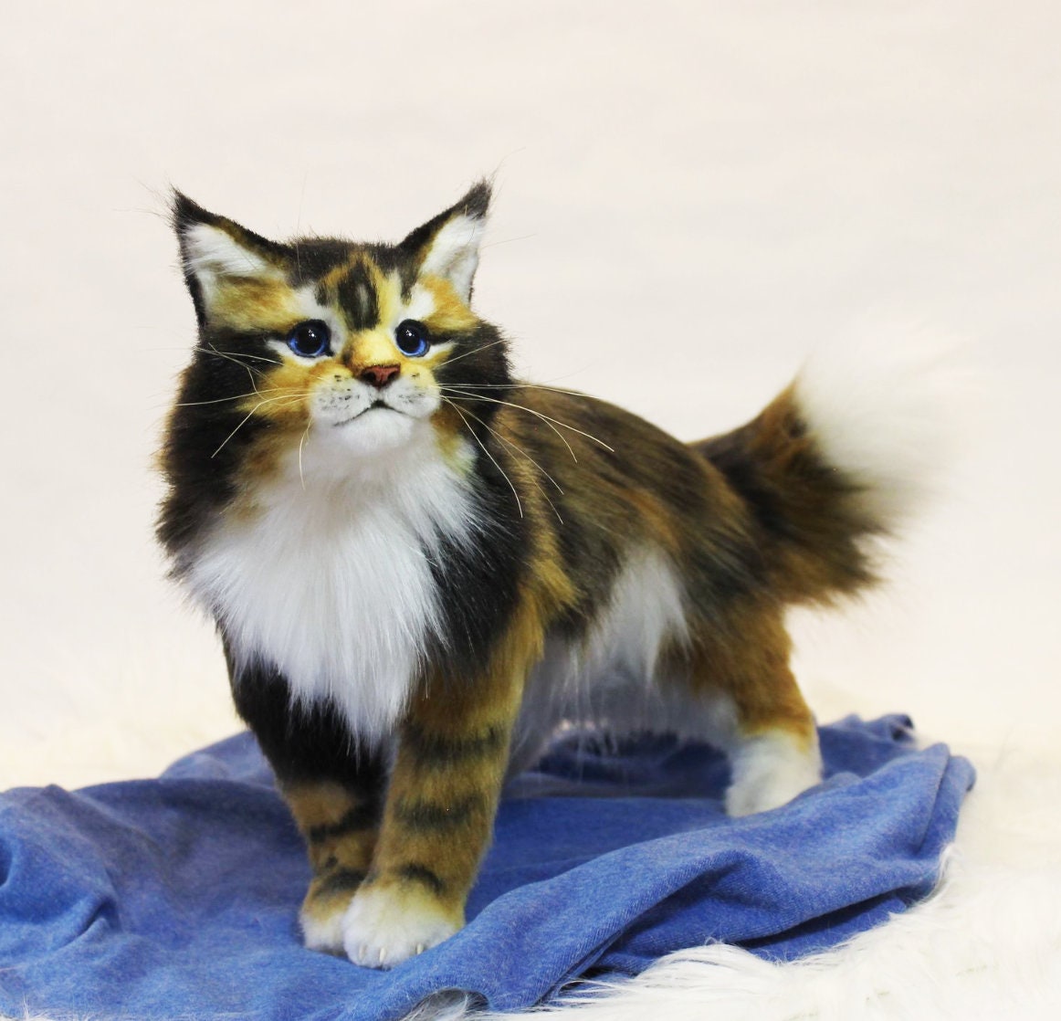 CALICO KITTEN Plush Kitty Toy Made to Order, 3D Realistic Cat Plushie, Stuffed Cat, Unique Plush Toy, Cuddle Toy, Stuffed Animals, Plushies