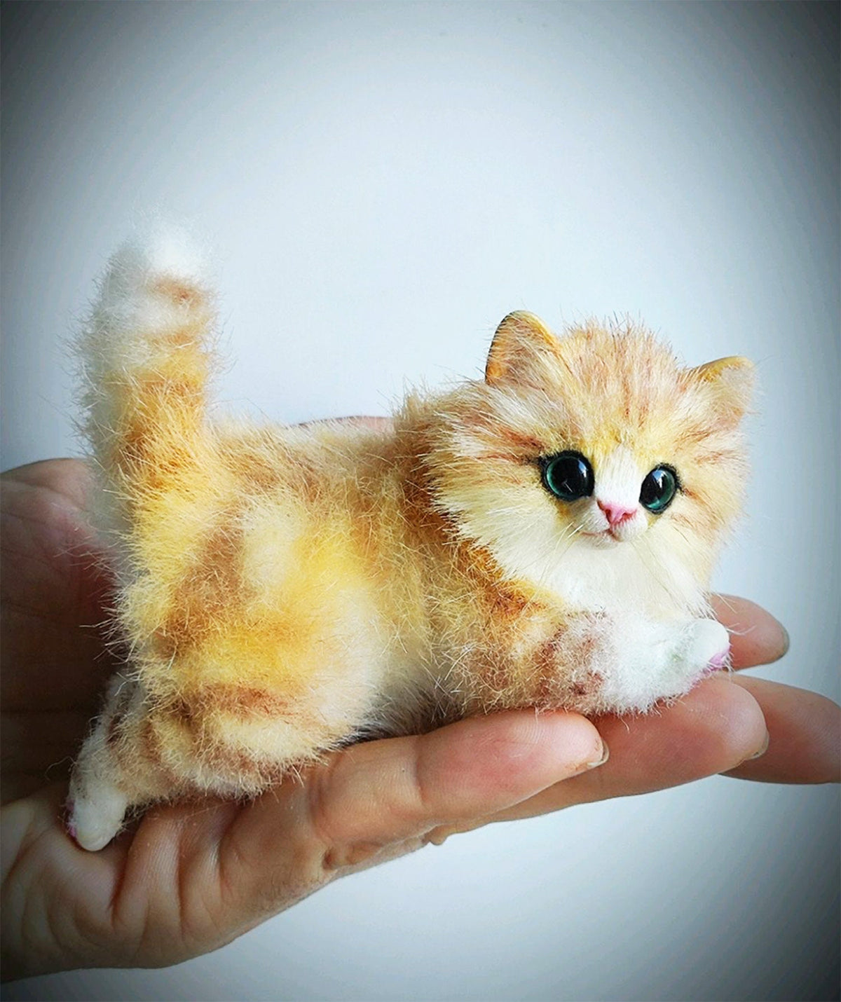 CUSTOM MINIATURE Kitten Plush Doll from Pictures, Cat Plushie, Cat Lovers Gift, Stuffed Animals, Plushies, Plush Cat, Felt Cat