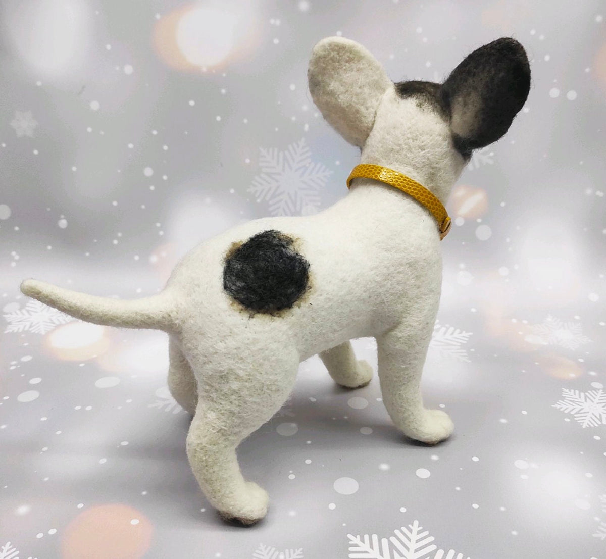 Needle Felted Dog, Felted Bulldog Puppy, Felt French Bulldog, Custom Felt Dog, Pet Portrait, Needle Felted Animals, Dog Lover Gift