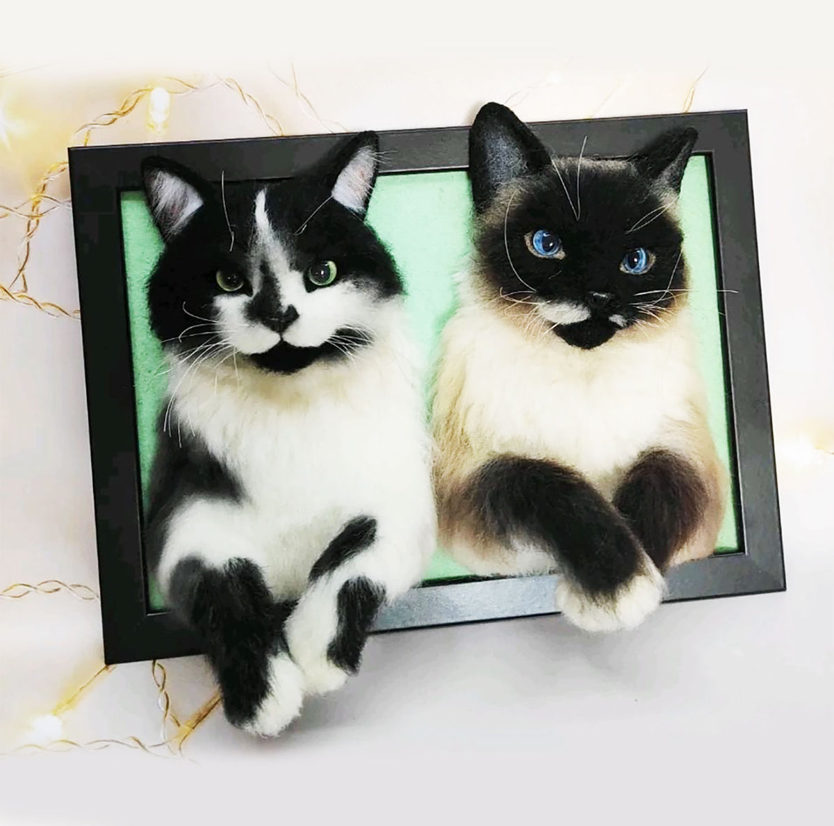 3D Felt Cat Portrait from Photo