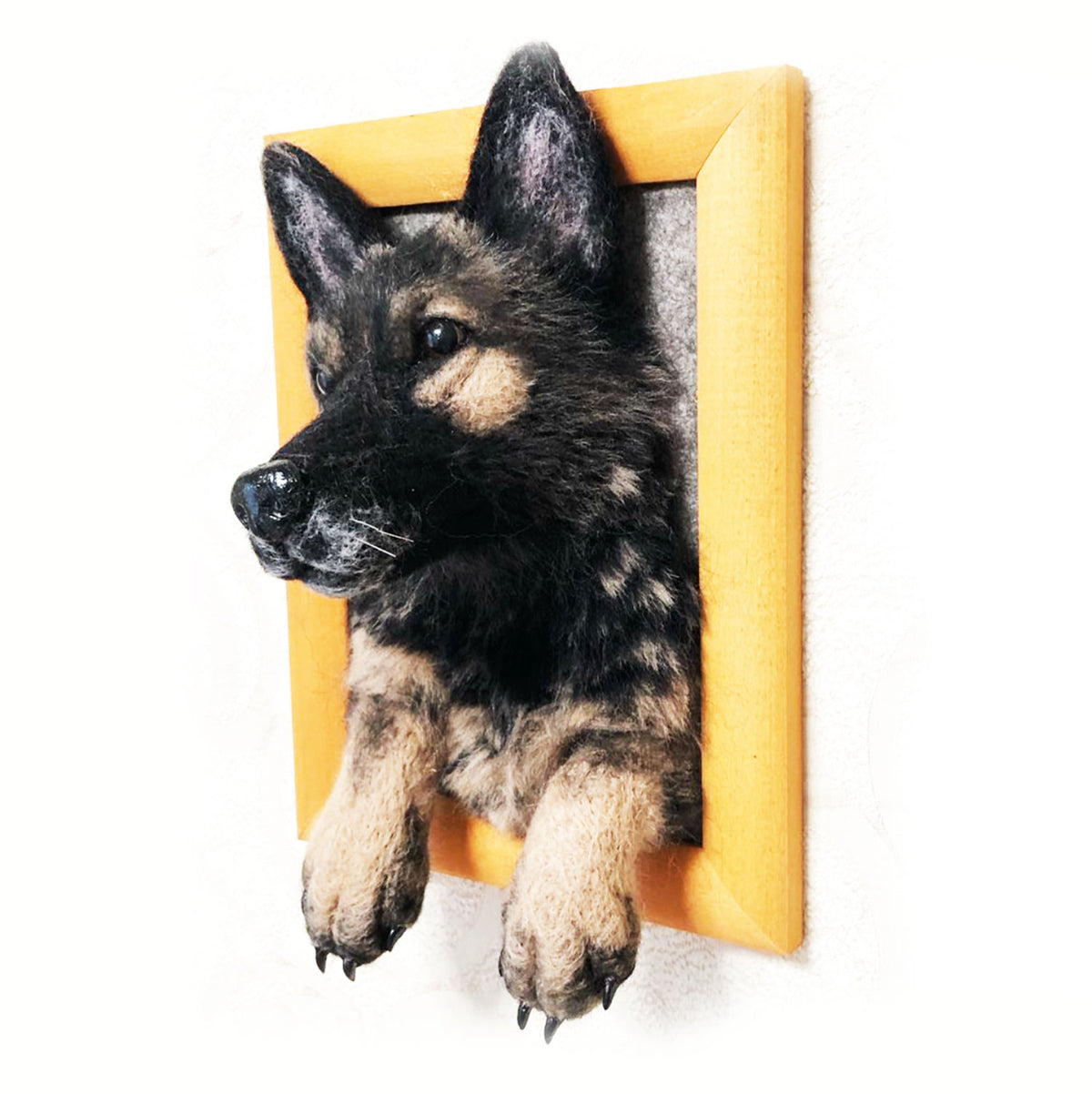 Vertical Dog Portrait - Face &amp; Paws - German Sheppard