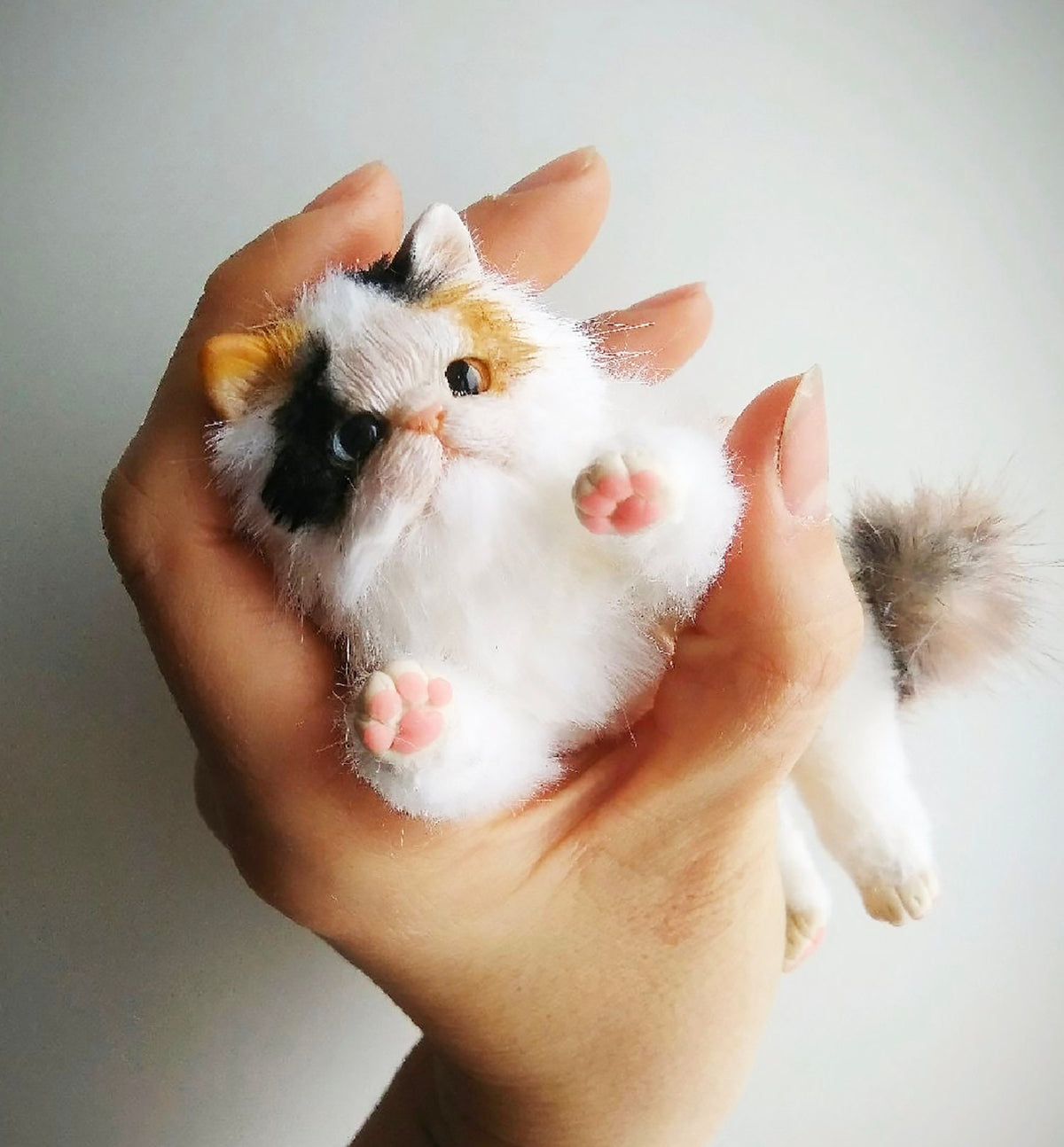 CUSTOM MINIATURE Kitten Plush Doll from Pictures, Cat Plushie, Cat Lovers Gift, Stuffed Animals, Plushies, Plush Cat, Felt Cat