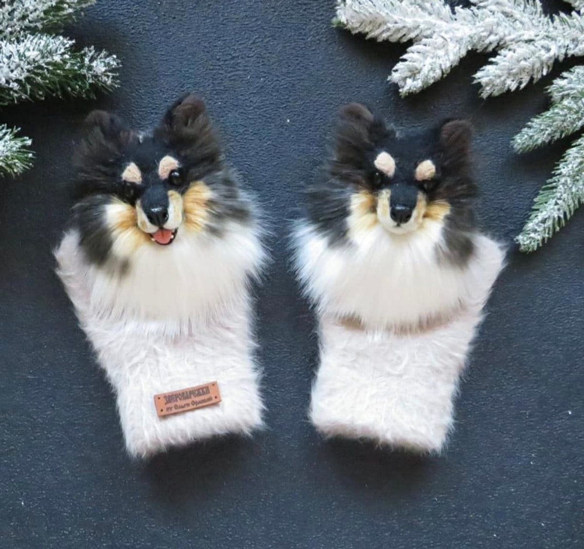 DOG MITTENS from PHOTO, Mittens with Dogs, Dog Portrait Mittens, Mittens Christmas, Mittens with Dogs, Mittens with Animals